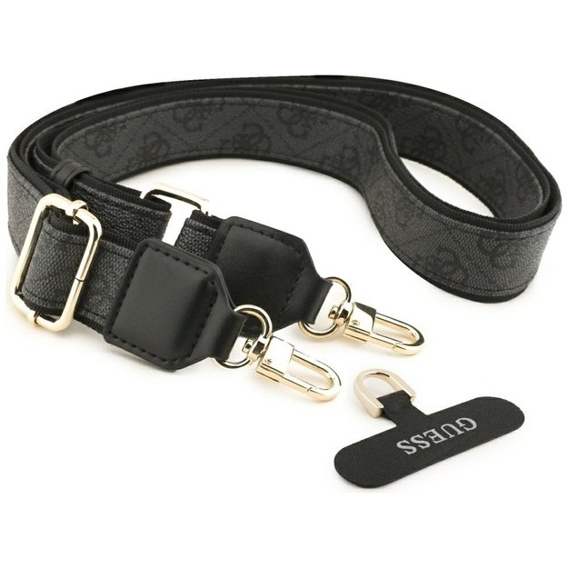 Guess 4G Strass Logo &amp  Big Strap Metal Buttons MagSafe Case for iPhone Air - Black 7