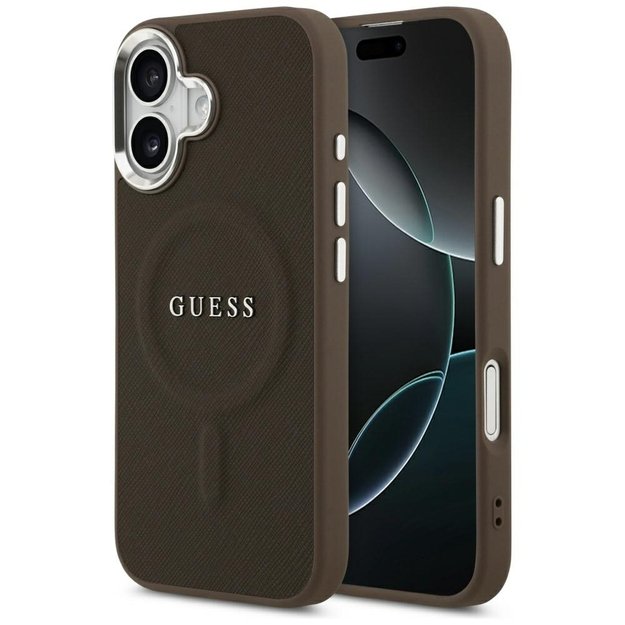 Guess Classic Logo MagSafe Case for iPhone 17 - Brown