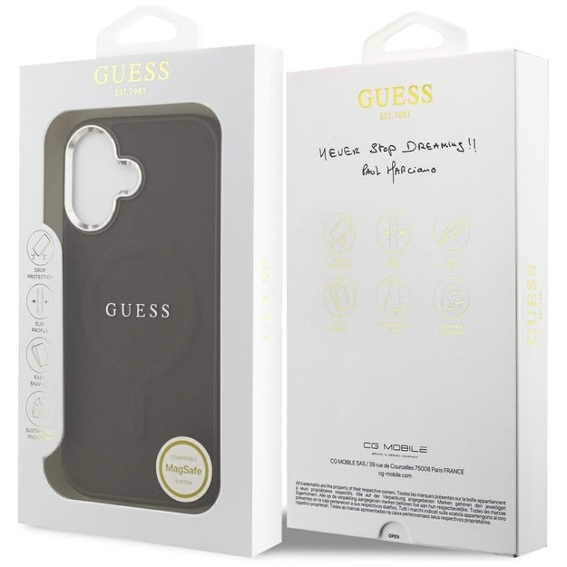 Guess Classic Logo MagSafe Case for iPhone 17 - Brown 7
