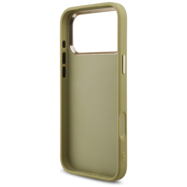 Guess Fixed Glitter Big 4G Metal Frame case for iPhone 17 Pro Max - gold 6