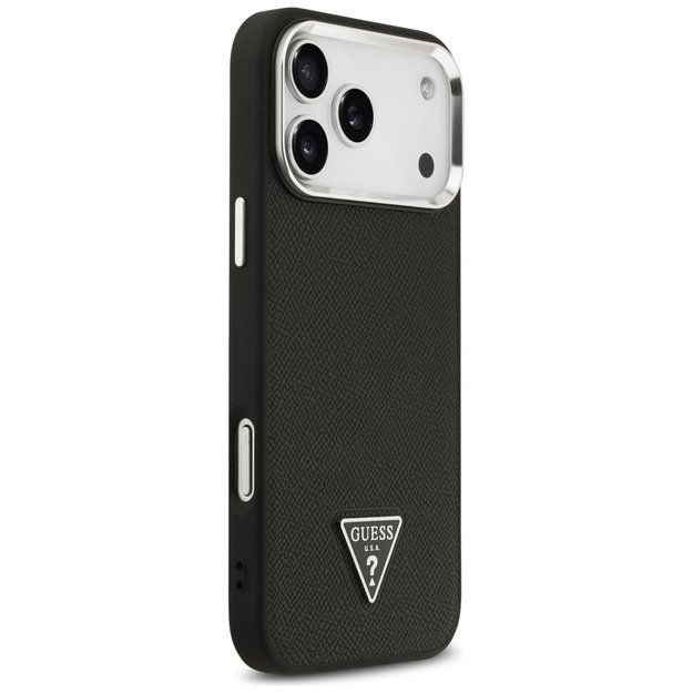 Guess Grained Triangle Logo MagSafe case for iPhone 17 Pro - black 3