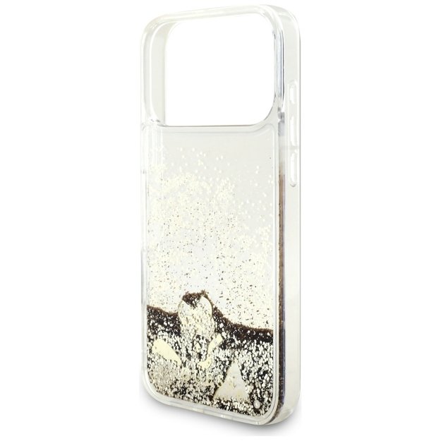 Guess Liq. Glitter 4 Charms Case for iPhone 17 Pro Max - Gold 5