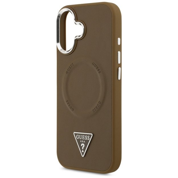 Guess Triangle Logo MagSafe case for iPhone 17 - brown 5
