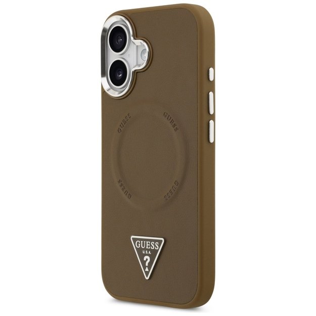 Guess Triangle Logo MagSafe case for iPhone 17 - brown 1