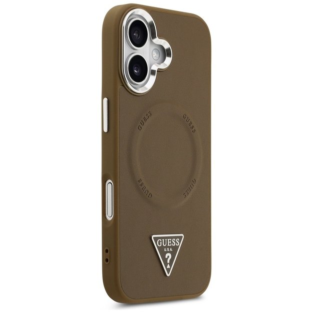 Guess Triangle Logo MagSafe case for iPhone 17 - brown 3