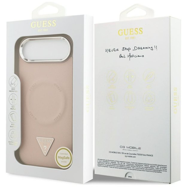 Guess Triangle Logo MagSafe Case for iPhone Air - Pink 7