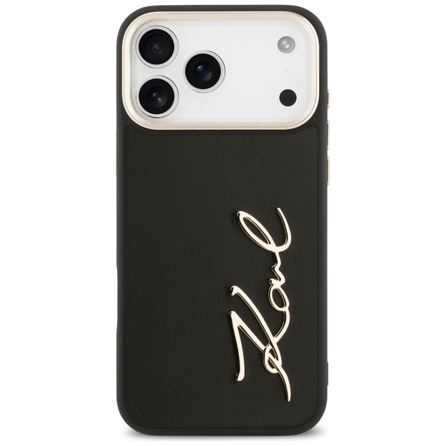 Karl Lagerfeld Karl Script Logo Case for iPhone 17 Pro Max - Black 2