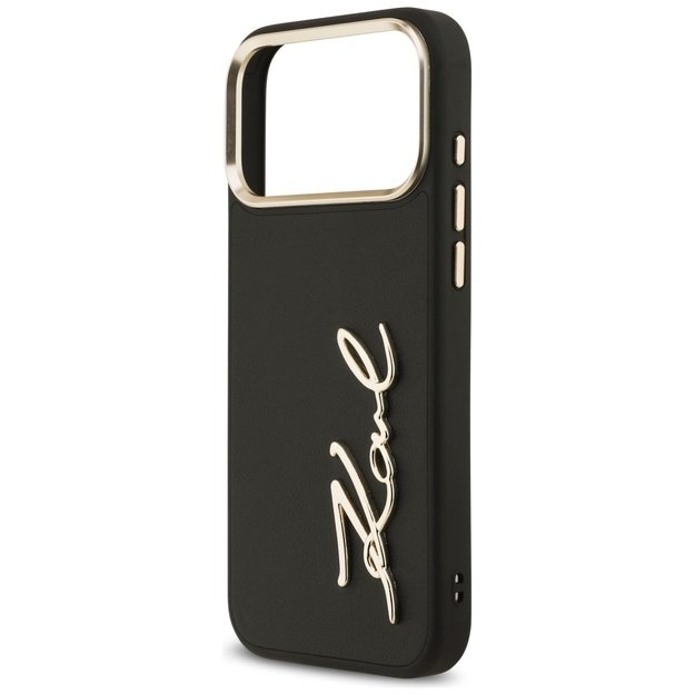 Karl Lagerfeld Karl Script Logo Case for iPhone 17 Pro Max - Black 5