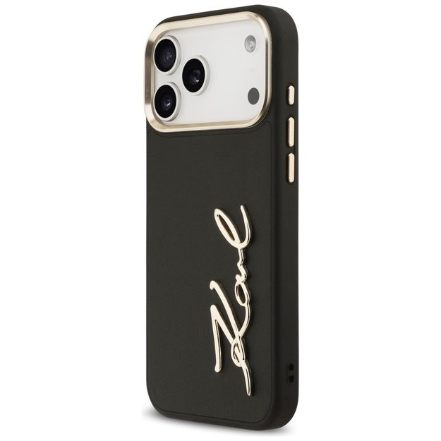 Karl Lagerfeld Karl Script Logo Case for iPhone 17 Pro Max - Black 1