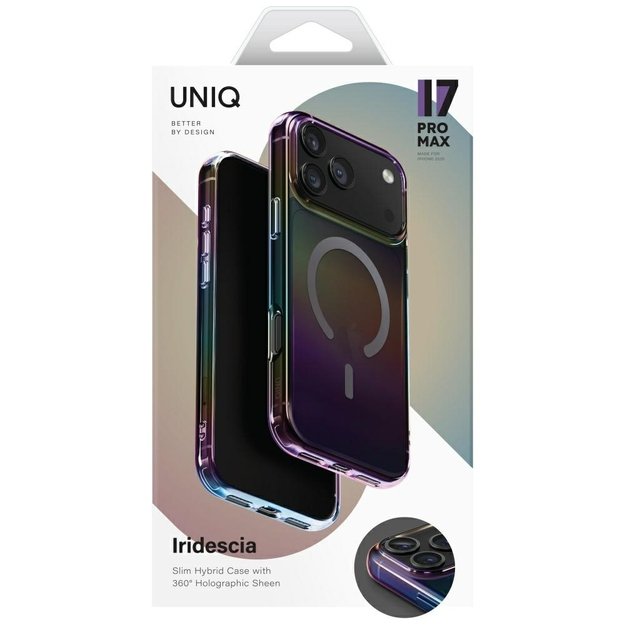 Uniq Iridescia Case for iPhone 17 Pro Max Magclick Charging - Multicolor 5
