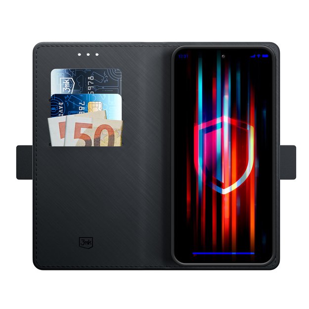 3mk Wallet Case for Oppo A58 4G - Black 1