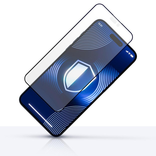 Tempered glass 3mk HardGlass Matt Max for iPhone 16 Pro 12