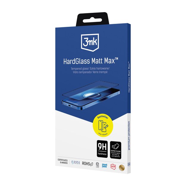 Tempered glass 3mk HardGlass Matt Max for iPhone 16 Pro 6