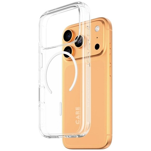 CARE by PanzerGlass Flagship Urban Explorer Case w. White MagSafe for iPhone 17 Pro - Transparent 1