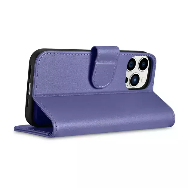 iCarer Wallet Case 2in1 Cover iPhone 14 Pro Max Leather Flip Cover Anti-RFID Light Purple (WMI14220728-LP) 17