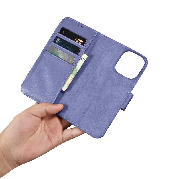 iCarer Wallet Case 2in1 Cover iPhone 14 Pro Max Leather Flip Cover Anti-RFID Light Purple (WMI14220728-LP) 28