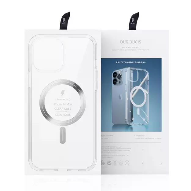 Dux Ducis Clin magnetic case for iPhone 14 Plus compatible with MagSafe transparent 21