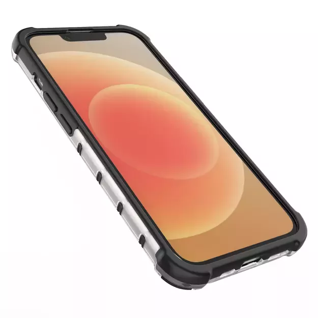 Honeycomb case for iPhone 14 armored hybrid cover black 26