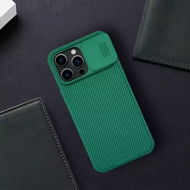 Nillkin CamShield Pro Case iPhone 14 Pro Max Armored Cover Camera Protector Green 11