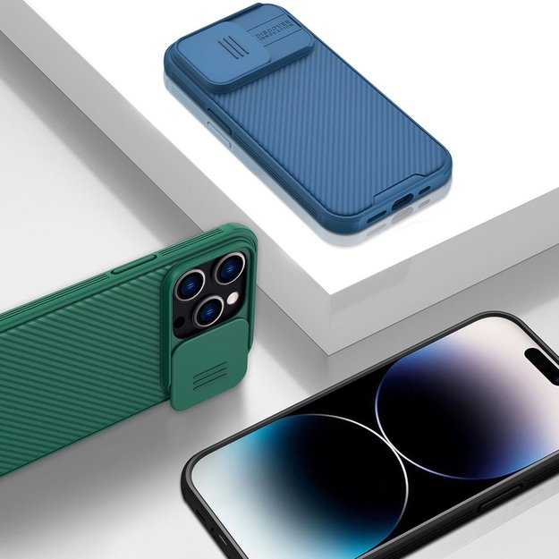 Nillkin CamShield Pro Case iPhone 14 Pro Max Armored Cover Camera Protector Green 13