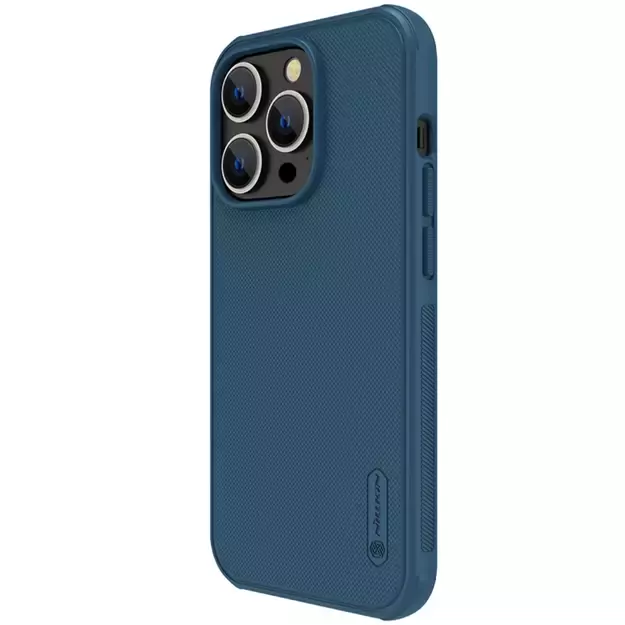 Nillkin Super Frosted Shield Pro case for iPhone 14 Pro Max back cover blue 17