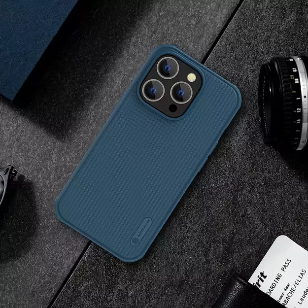 Nillkin Super Frosted Shield Pro case for iPhone 14 Pro Max back cover blue 29