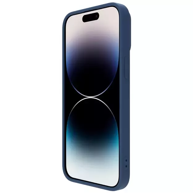 Nillkin CamShield Silky Silicone Case iPhone 14 Pro Case with Camera Protector Blue 11