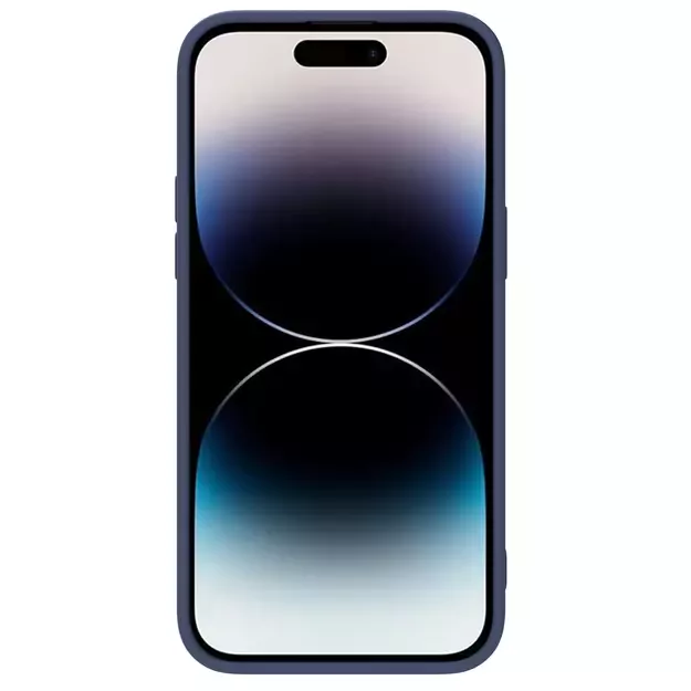 Nillkin CamShield Silky Silicone Case iPhone 14 Pro Case with Camera Protector Blue 9
