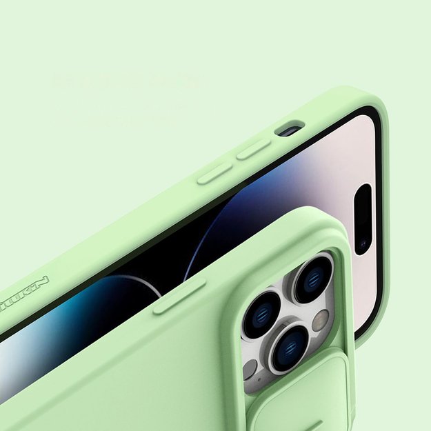Nillkin CamShield Silky Silicone Case iPhone 14 Pro Case with Camera Protector Blue 2