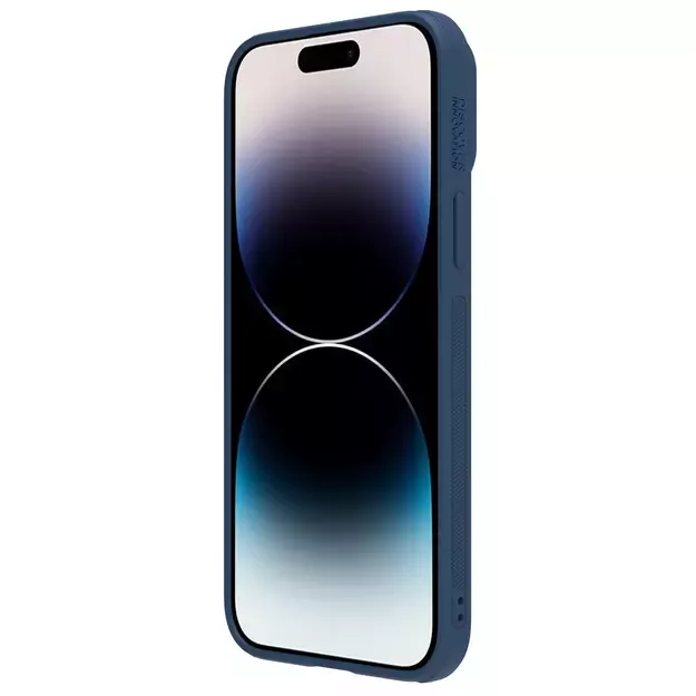 Nillkin CamShield Leather S Case iPhone 14 Pro case with camera cover blue 19