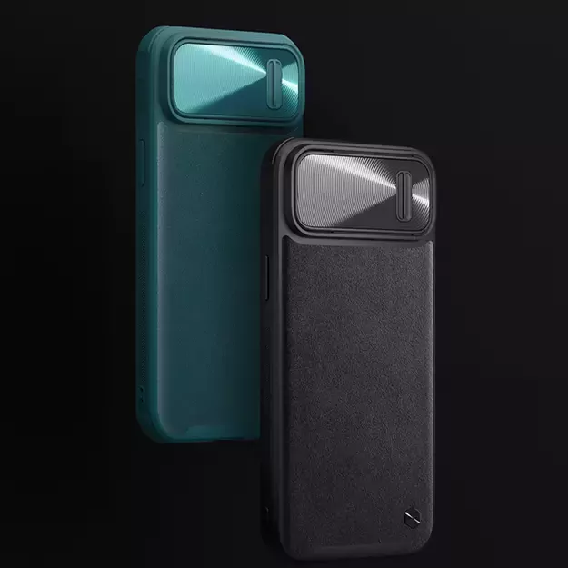 Nillkin CamShield Leather S Case iPhone 14 Pro case with camera cover blue 20