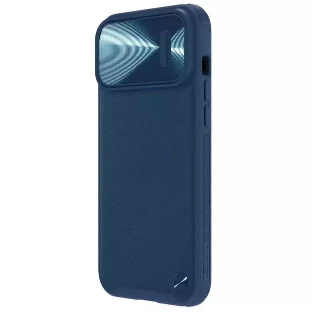 Nillkin CamShield Leather S Case iPhone 14 Pro case with camera cover blue 16