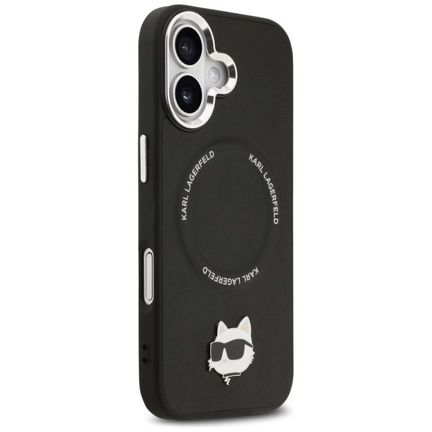 Karl Lagerfeld Choupette Pin MagSafe Case for iPhone 17 - Black 3