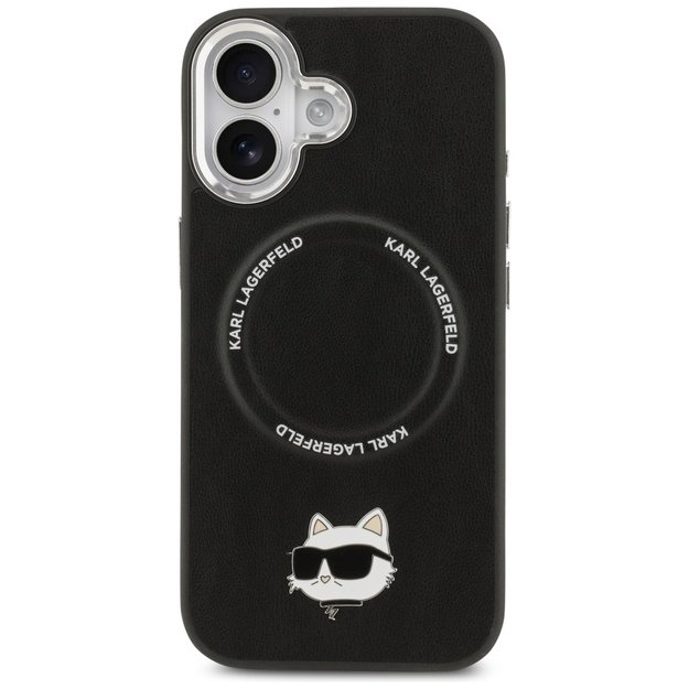 Karl Lagerfeld Choupette Pin MagSafe Case for iPhone 17 - Black 2