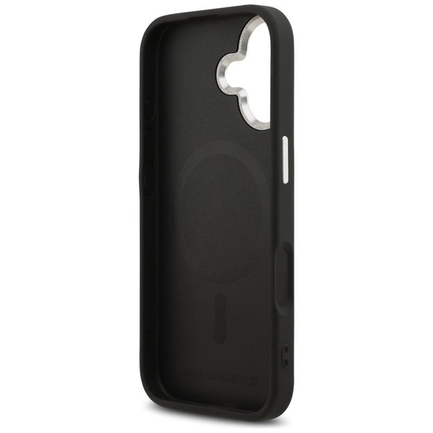 Karl Lagerfeld Choupette Pin MagSafe Case for iPhone 17 - Black 6