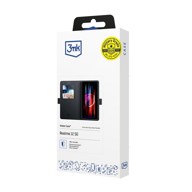3mk Wallet Case for Realme 12 5G - Black 10