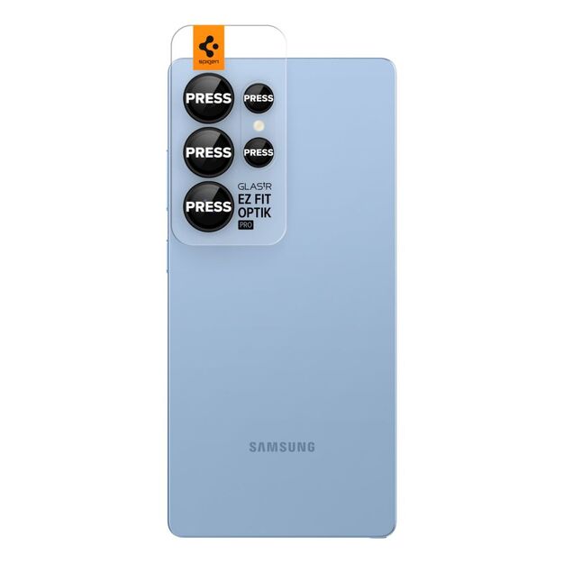 Spigen Optik Pro GLAS.TR EZ FIT 2-pack Camera Cover for Samsung Galaxy S25 Ultra - Black 1