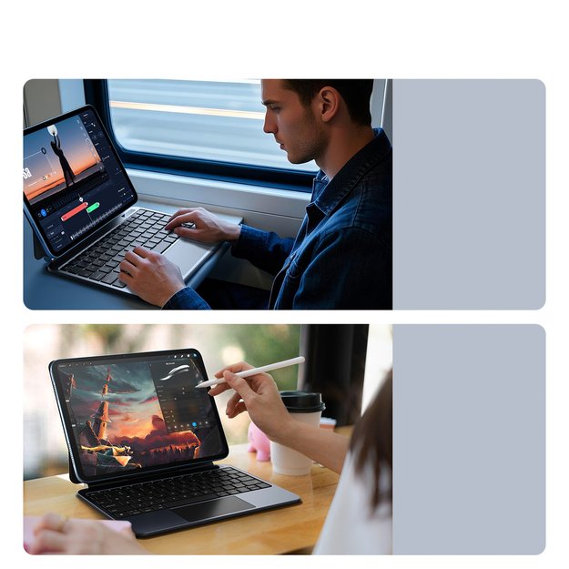 Etui z klawiaturą Dux Ducis (MK series) na iPad 10  (2022) iPad 11  (2025) - czarne 6