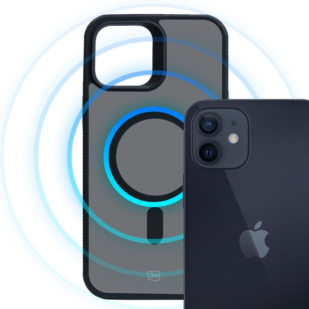 3mk Smoke MagCase with MagSafe for iPhone 12 / 12 Pro - semi-transparent 3