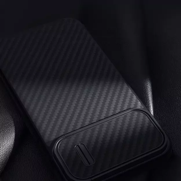 Nillkin Synthetic Fiber S Case iPhone 14 Pro Max case with camera cover, black 13