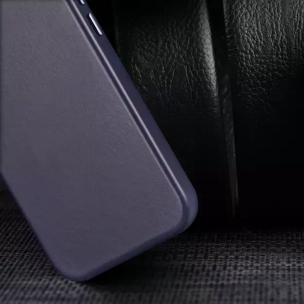 Dux Ducis Naples case for iPhone 14 magnetic leather case MagSafe blue 2