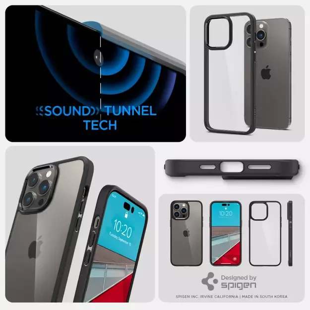 Spigen Ultra Hybrid iPhone 14 Pro Case - Matte Black 22