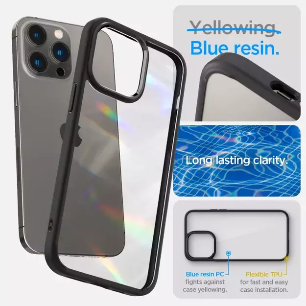 Spigen Ultra Hybrid iPhone 14 Pro Case - Matte Black 18