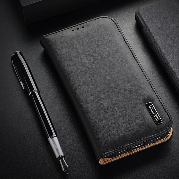 Dux Ducis Hivo Leather Flip Cover Genuine Leather Wallet for Cards and Documents iPhone 14 Pro Brown 15