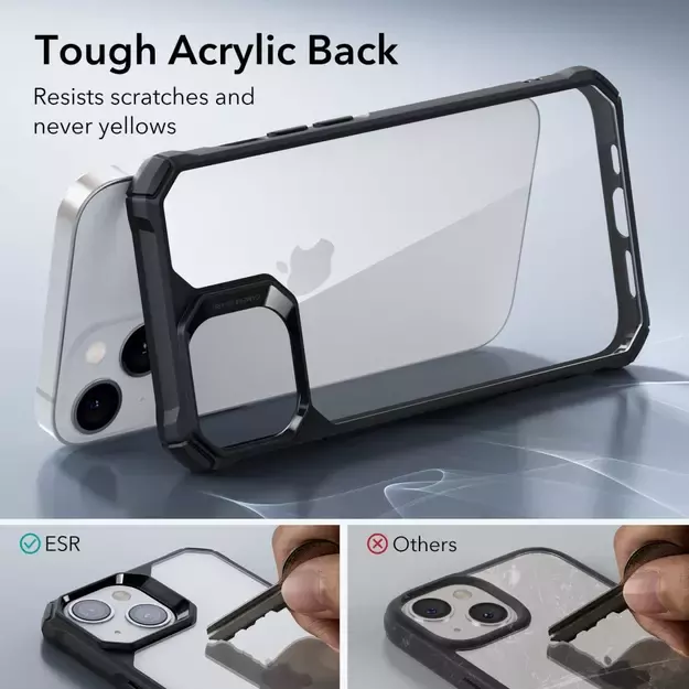 ESR Air Armor Case for iPhone 14 Plus - Clear Black 8