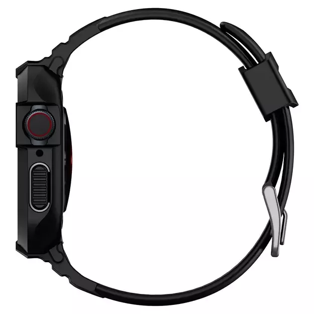 Spigen Rugged Armor Pro Case with Strap for Apple Watch 4 / 5 / 6 / 7 / 8 / SE (44/45 mm) - Black 3