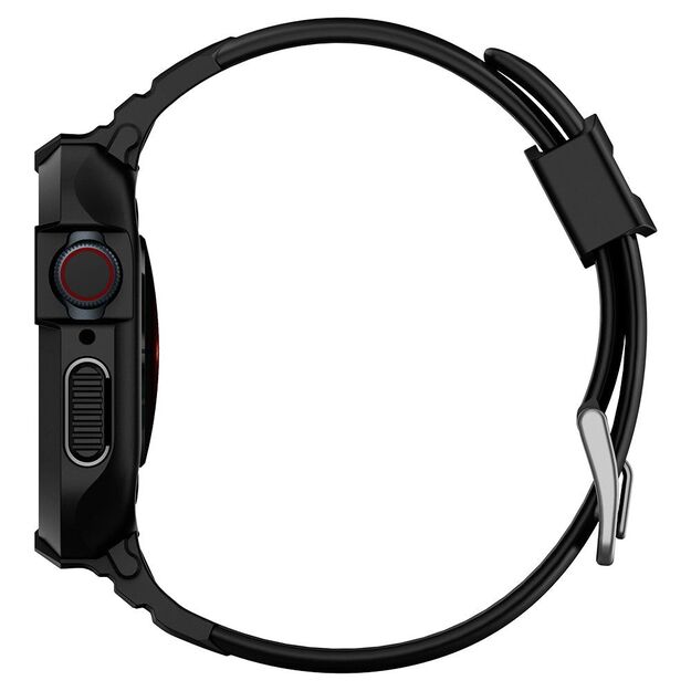 Spigen Rugged Armor Pro Case with Strap for Apple Watch 4 / 5 / 6 / 7 / 8 / SE (44/45 mm) - Black 3