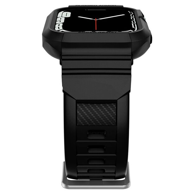 Spigen Rugged Armor Pro Case with Strap for Apple Watch 4 / 5 / 6 / 7 / 8 / SE (44/45 mm) - Black 2