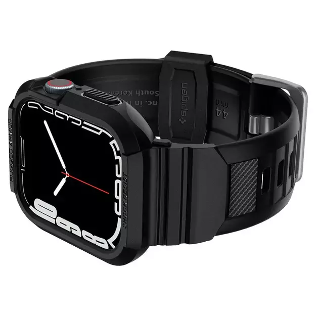 Spigen Rugged Armor Pro Case with Strap for Apple Watch 4 / 5 / 6 / 7 / 8 / SE (44/45 mm) - Black 4