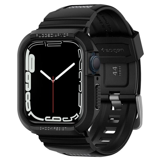 Spigen Rugged Armor Pro Case with Strap for Apple Watch 4 / 5 / 6 / 7 / 8 / SE (44/45 mm) - Black 12